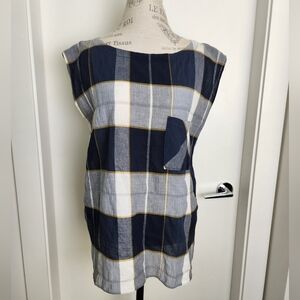 Woolrich Plaid Sleeveless Smock Top